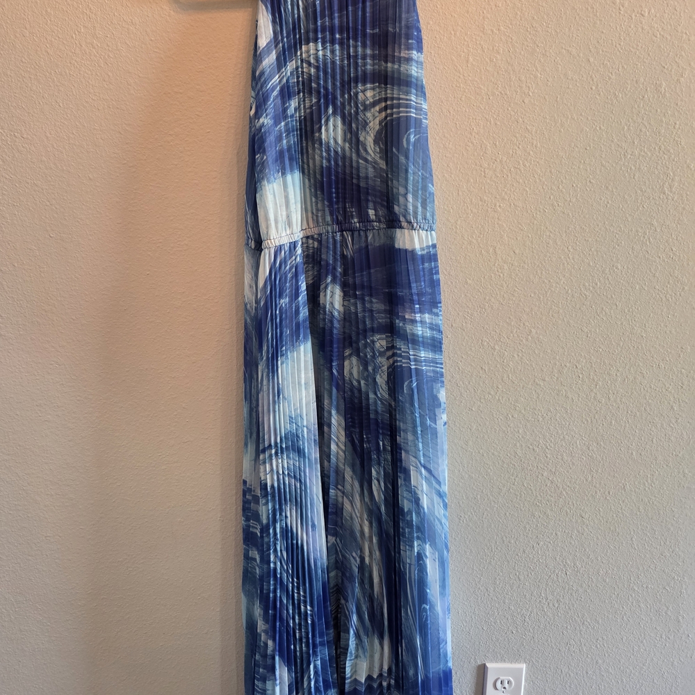 Chico's Blue and White Maxi Dress